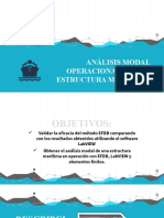 Analisis Modal Operacional de Una Estructura Maritima