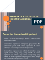 Teori Komunikasi Organisasi