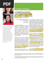 La Narrativa Docente Como Transformadora de La Práctica Educativa Texto 1