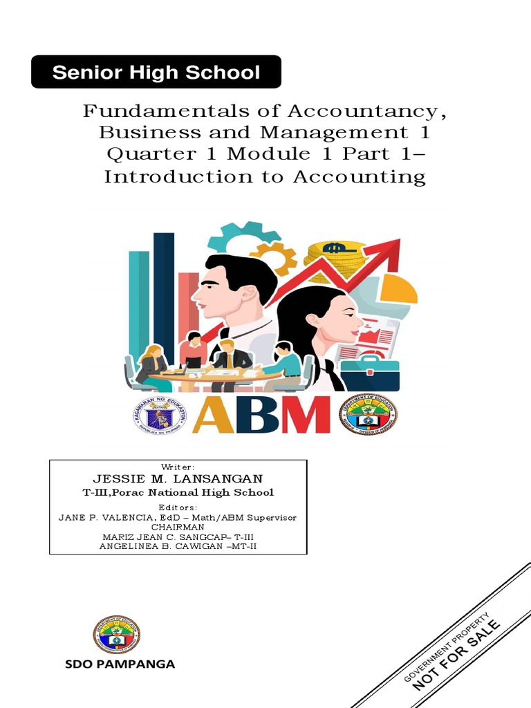 ABM Fundamentals of ABM 1 Module 1 Introduction To Accounting | PDF ...