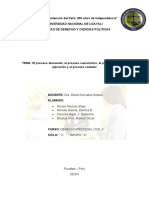 El Proceso Abreviado, El Proceso Sumarísimo, El Proceso Único de Ejecución y El Proceso Cautelar