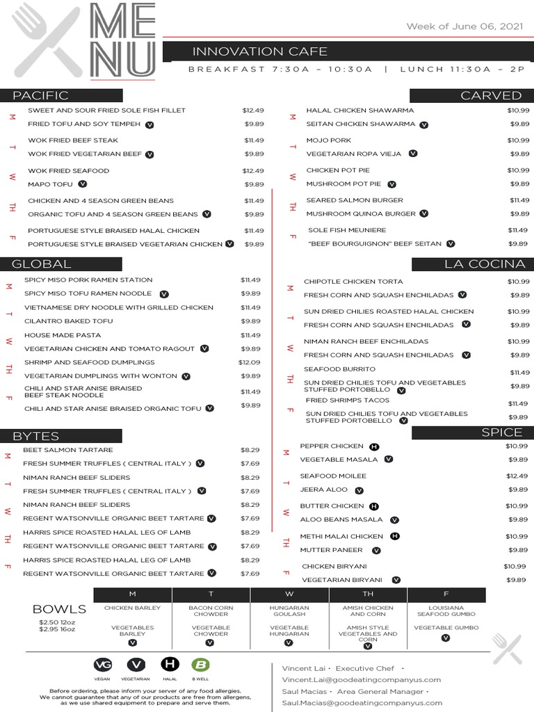 Williams Fresh Cafe Burlington Hours