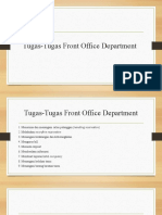 Tugas-Tugas Front Office Department Pertemuan 4