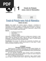 estudo da poluição em aula d ematemática
