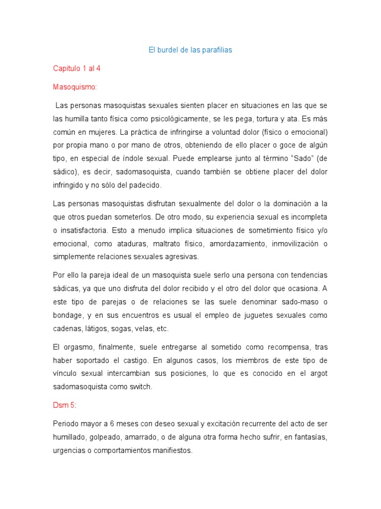El Burdel de Las Parafilias PDF - 1705311910