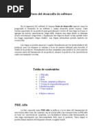 Fases Del Desarrollo de Software
