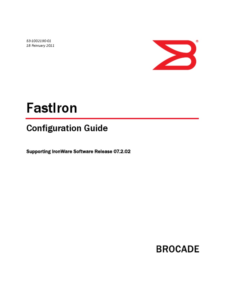 Brocade FastIron 07202 Config Guide Sx800-1600 | I Pv6 | Computer