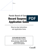 PBC Record Suspension Application Guide