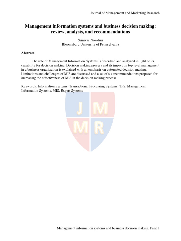 MIS English | PDF | Management Information System | System