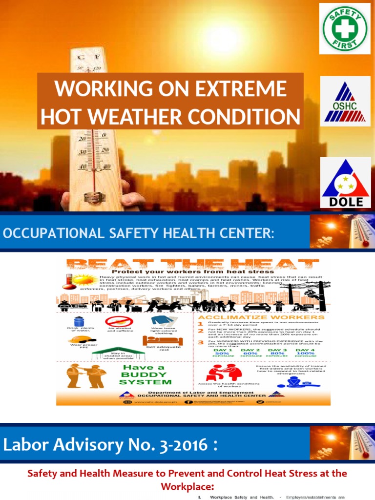Heat Stress Prevention Guidelines | PDF | Hyperthermia | Personal ...