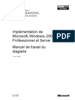 Implémentation de Microsoft® Windows 2000 Professionnel et 
