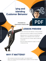 Identifying and Understanding Customer Behavior
