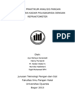 ANALISIS KADAR GULA DENGAN REFRAKTOMETER