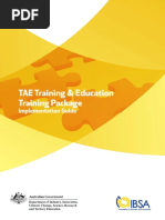 TAE Training Package Implementation Guide | PDF | Vocational Education ...