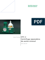 OTC2 Centrifuga Separadora para El Tratamiento de Liquidos A Base de Aceite ES