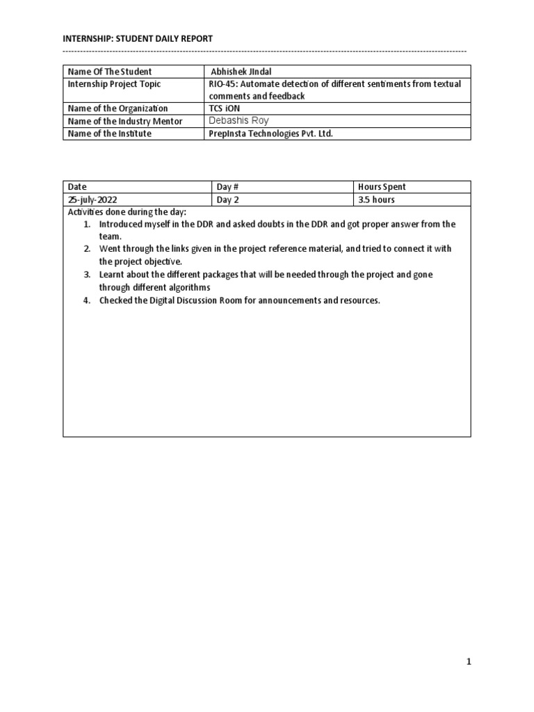 Report Day2 | PDF