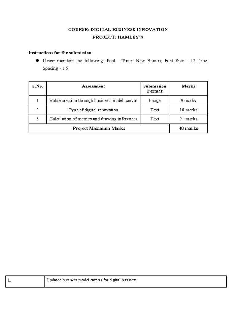 Submission Template DBI (2) (1) | PDF | Retail | Business Model