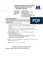 Evaluasi Tengah Semester Gasal 2020