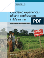 Gendered Experiences of Land Confiscation in Myanmar