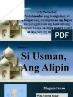 Module 1.1 Si Usman Ang Alipin Panitikan