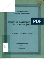 USSBS Report 90, Effects of The Incendiary Bomb Attacks On Japan - A Report On Eight Cities, OCR