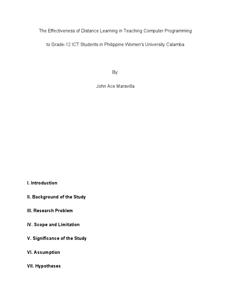 Effectiveness of Distance Learning in Teaching Computer Programming ...