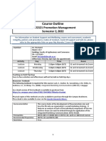 MKTG321 Semester 2 2022 - Course Outline