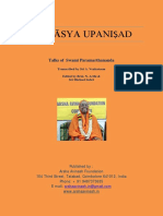 Īśāvāsya Upani Ad: Talks of Swami Paramarthananda