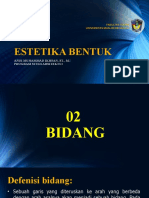 ESTETIKA BENTUK Pekan 2 - 3