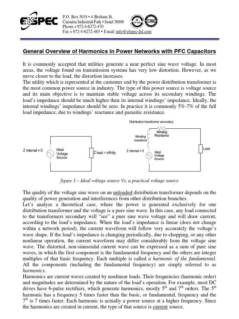 Harmonics in Power Networks Explained | PDF | Electrical Impedance ...