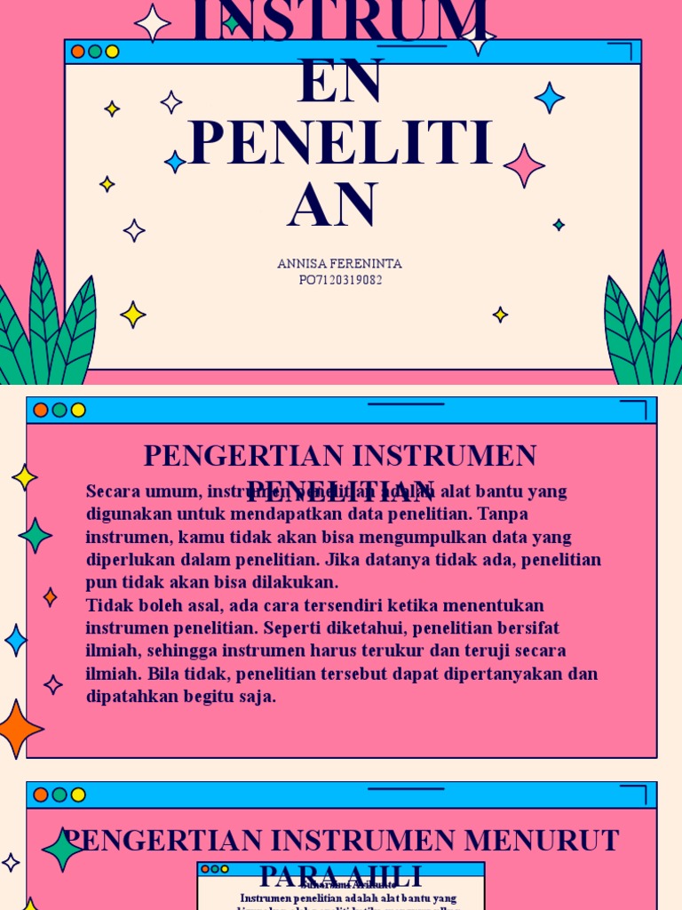Instrumen Penelitian | PDF