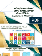Protecţia Mediului Pentru Dezvoltarea Durabilă În Republica Moldova