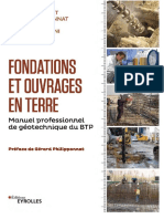 Fondations Et Ouvrages en Terre - Manual Professionnel de Géotechnique Du BTP (Bertrand Hubert, Bruno Philliponnat Etc.)