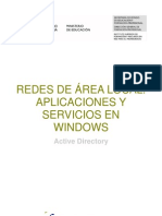 Redes de Área Local. Aplicaciones Y Servicios en Windows: Active Directory