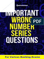 50 Wrong Number Series Questions