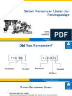 Sistem Persamaan Linear dan Penerapannya