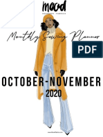 Oct - Nov Mood Fabrics Free Sewing Planner
