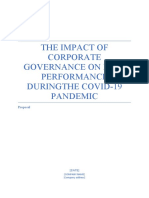 The Impact of Corporate Governance On Firm Performance DuringThe COVID