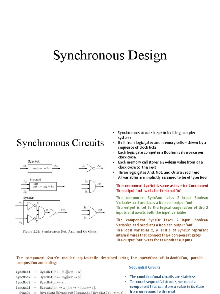 Synchronous Design | PDF | Teaching Mathematics | Boolean Algebra