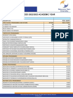 BOU Fees 2022-2023 Academic Year Latest