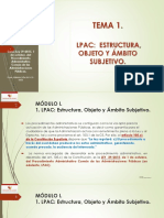 Módulo I. Tema 1. LPACAP Estructura y Ámbito
