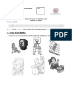 Prueba de Nivel Ciencias 3º Bimestre