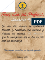 Feliz Dia Del Profersor