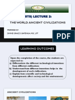 STS Lecture 2 - THE WORLD ANCIENT CIVILIZATIONS