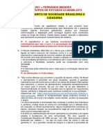 Gabarito de Sociedade Brasileira e Cidadania