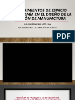 Requerimientos de Espacio y Ergonomía en El Diseño de La Estación de Manufactura