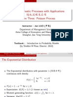 Stochastic Processes Poisson Process