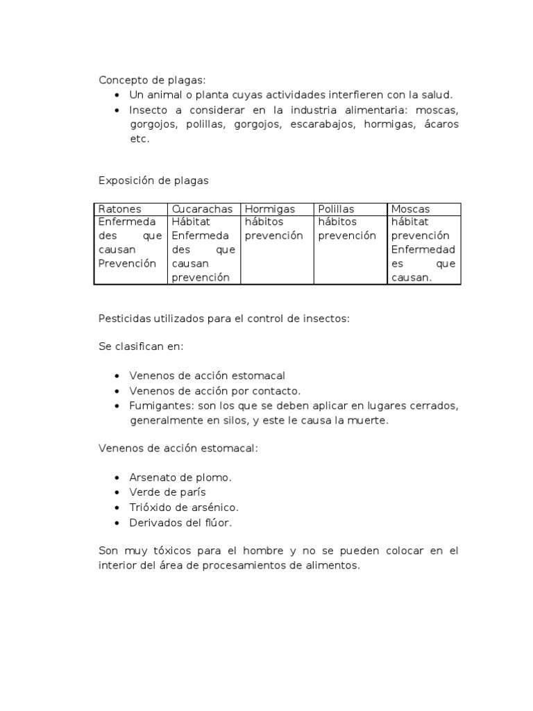 Control de Plagas y Pesticidas | PDF | Pesticida | Insectos