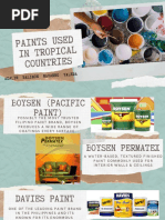 Paints Used in Tropical Countries