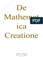 De Mathematica Creatione Libro